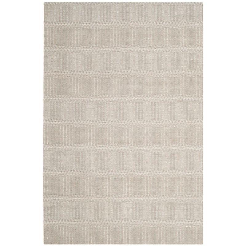 Amritpal Hand Loomed Bamboo And Viscose Striped Rug