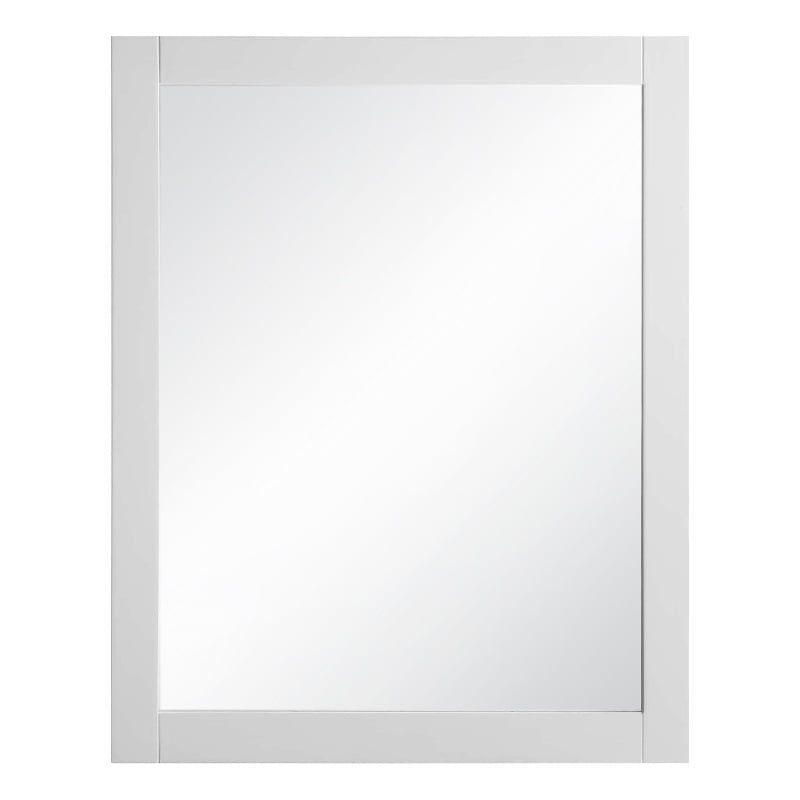 Shorewood 30-Inch White Wood Framed Rectangular Mirror