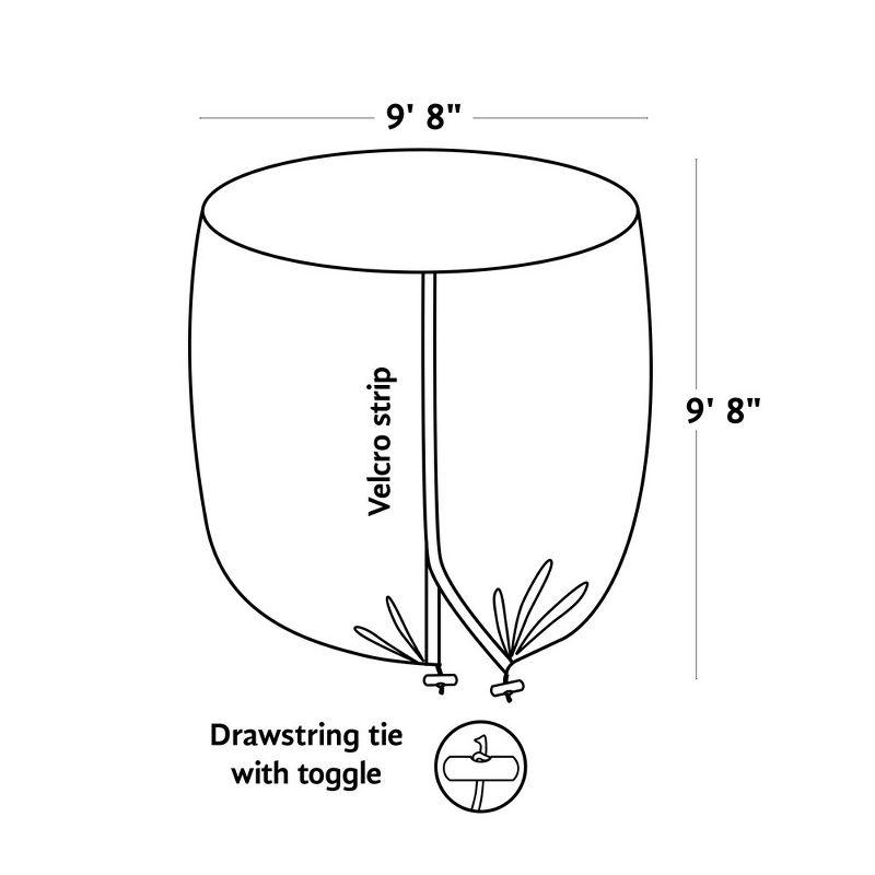 9.8' Green Mesh Fruit Tree Protective Cover