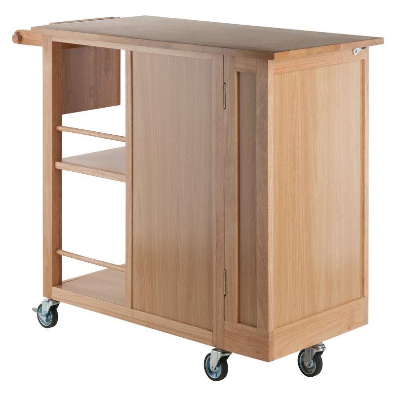 Skyline Decor Douglas 35.63'' H x 42.52'' W Utility Cart with Wheels