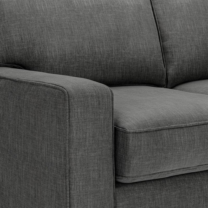 Serta Palisades 61" Track Arm Sofa, Easy Care Fabric, Soft Pillow Back, Pocket Coil Seat Cushions
