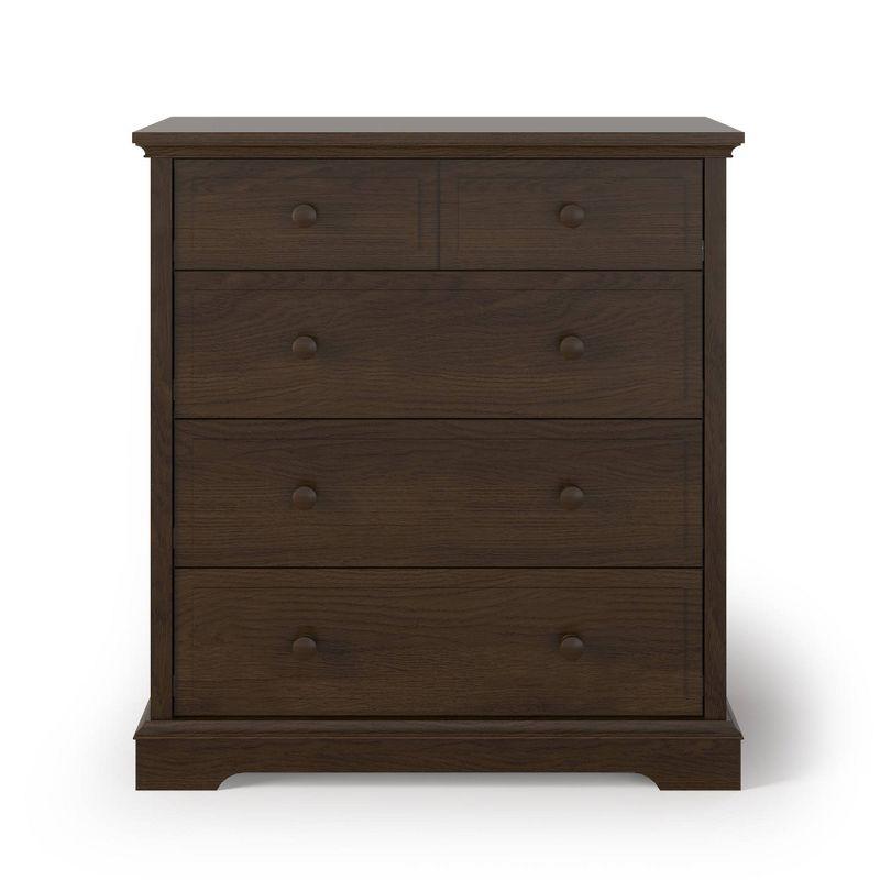 Slate Pine and MDF 4-Drawer Nursery Chest with Soft Close