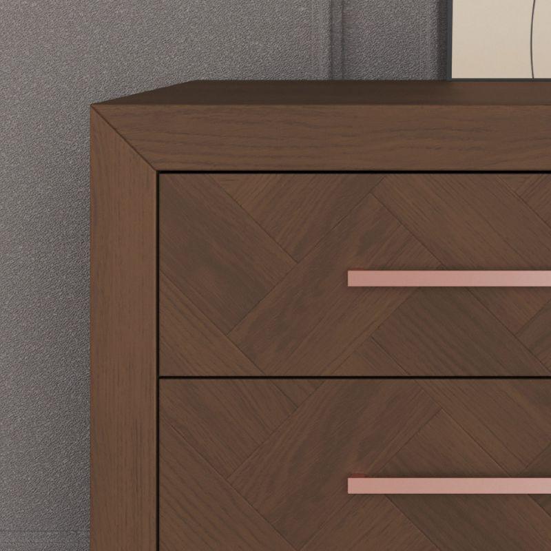 Child Craft Kieran Crib and Dresser Nursery Set, 2-Piece, Includes 3-in-1 Convertible Crib and 6-Drawer Dresser (Toasted Chestnut)