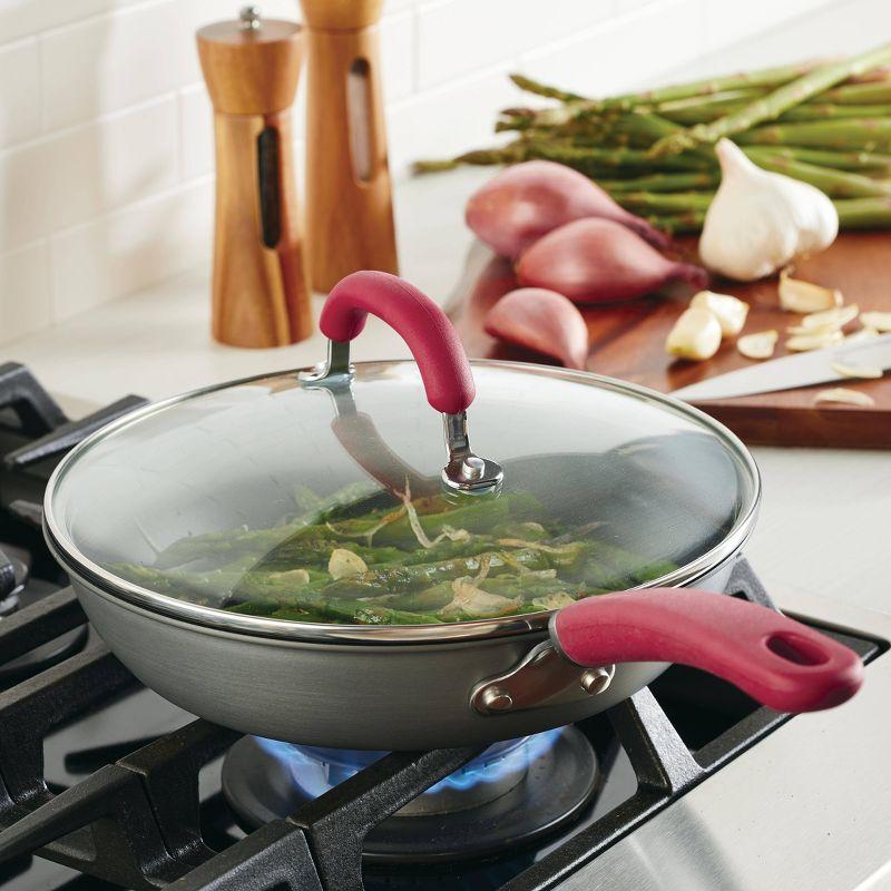 Rachael Ray Rachael Ray Create Delicious Hard Anodized Aluminum Nonstick Deep Frying Pan, 10.25-Inch