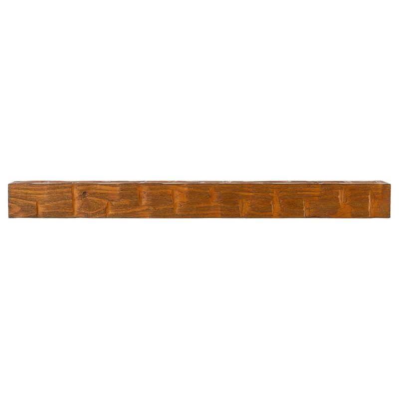 Mantel Directs Country Living Wood Fireplace Mantel Shelf - Bodie Rustic Hand Distressed Pine With Worn, Reclaimed Log Look; For Fireplaces, Hearths & Décor