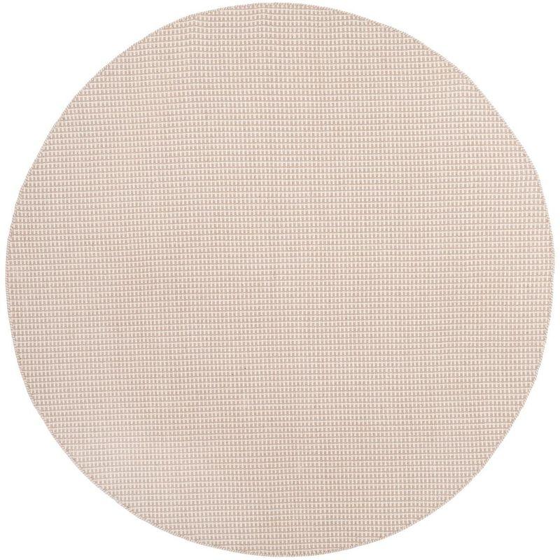 Montauk MTK340 Hand Woven Indoor Area Rug - Ivory/Grey - 6' Round - Safavieh