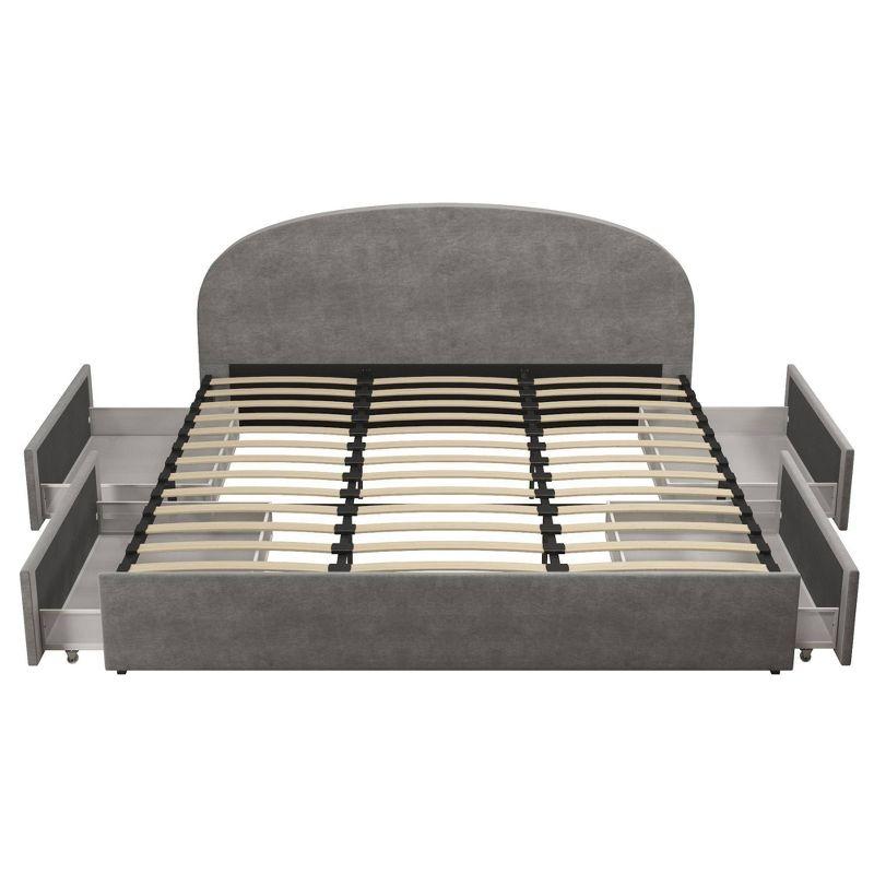 Moon Upholstered Platform Storage Bed