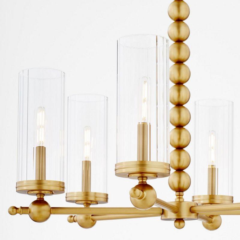 Quorum Lighting Lee Boulevard 6 - Light Chandelier in  Aged Brass