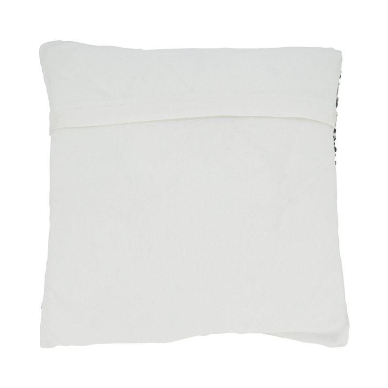 18"x18" Diamond Design Woven Square Pillow Cover - Saro Lifestyle