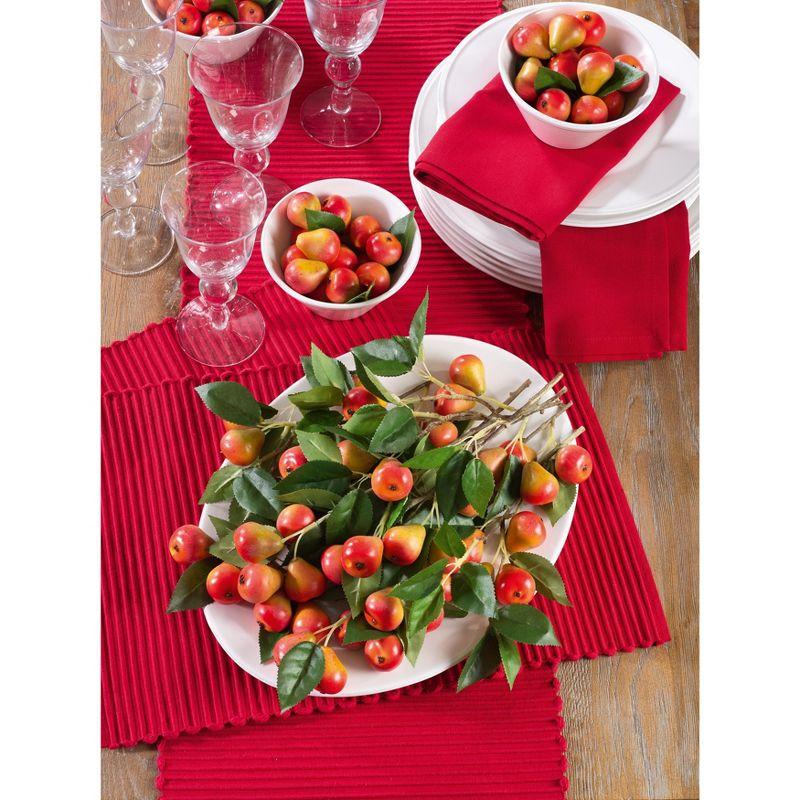 Saro Lifestyle Ribbed Cotton Table Placemat (Set of 4)