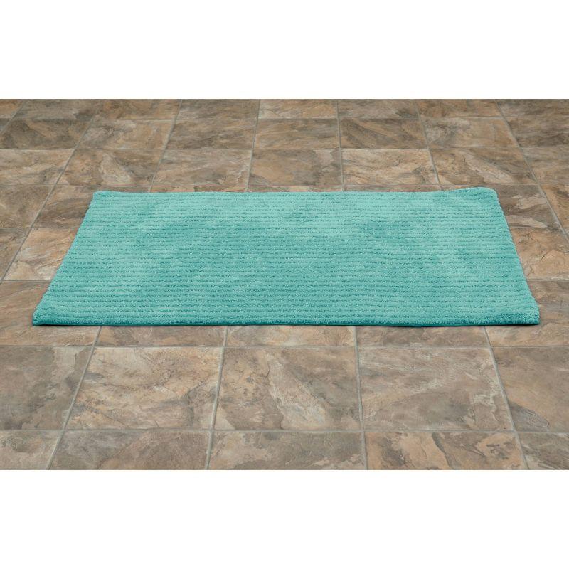 24"x40" Sheridan Plush Washable Nylon Bath Rug Sea foam - Garland