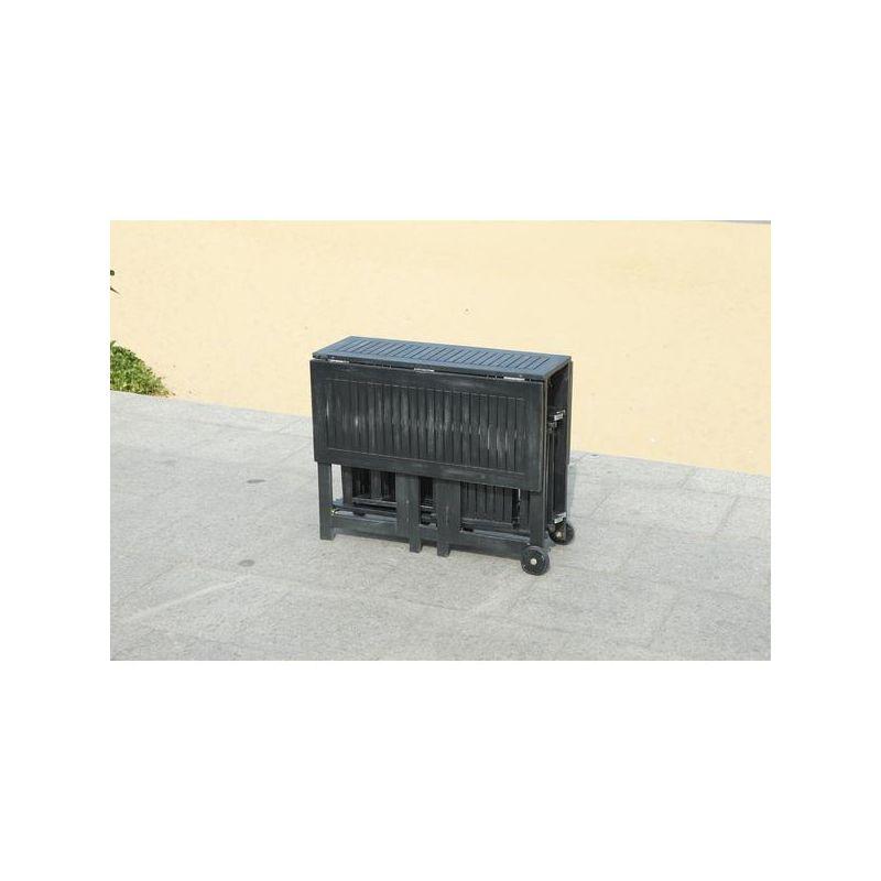 Arvin Table And 4 Chairs - Outdoor - PAT7001 - Black - Safavieh