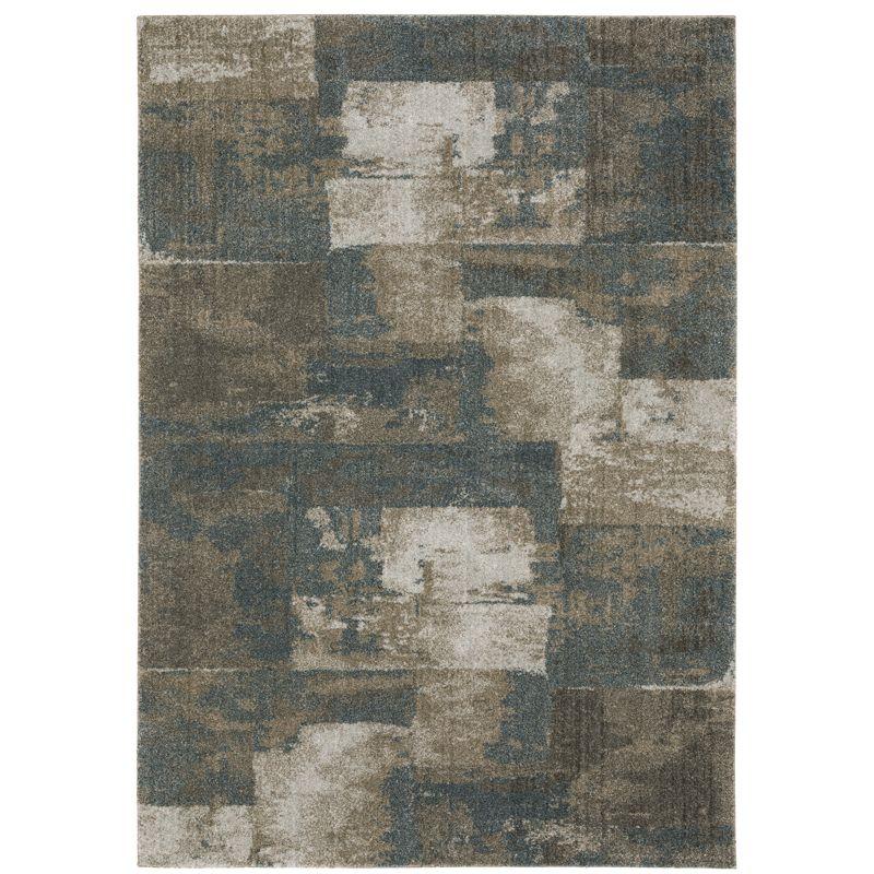 Oriental Weavers Alton 532B9 Teal/ Grey Indoor Area Rug - 5'3" x 7'6"