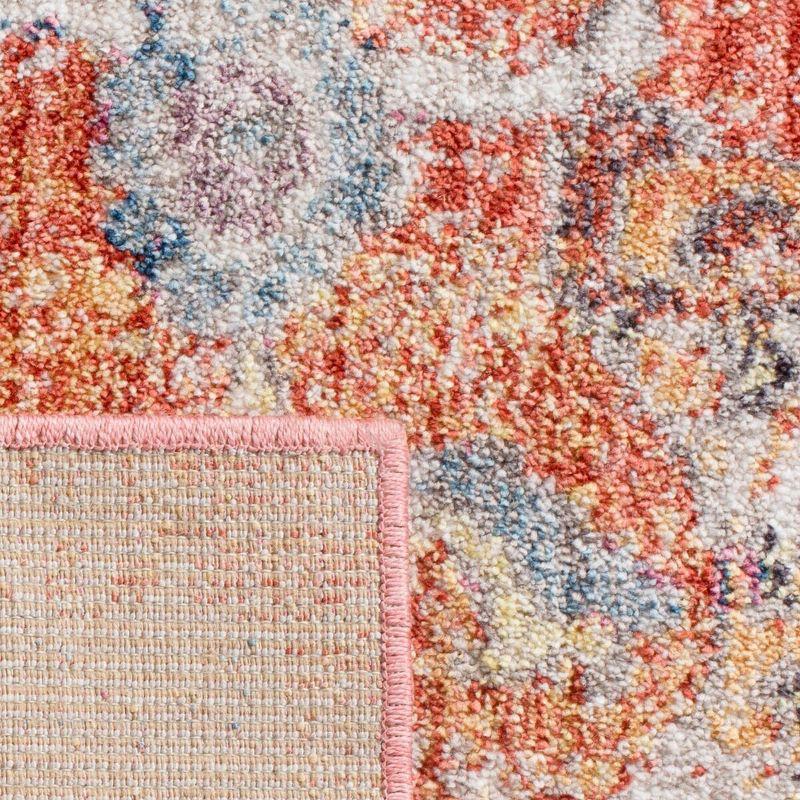 Bristol BTL350 Power Loomed Area Rug Blue / Orange 6' X 9' - Safavieh.