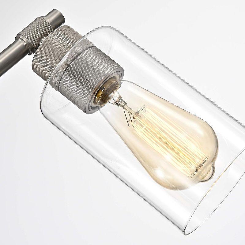 Chloe Lighting Mercy Contemporary 4 Light Brushed Nickel Bath Vanity Fixture 27" Width