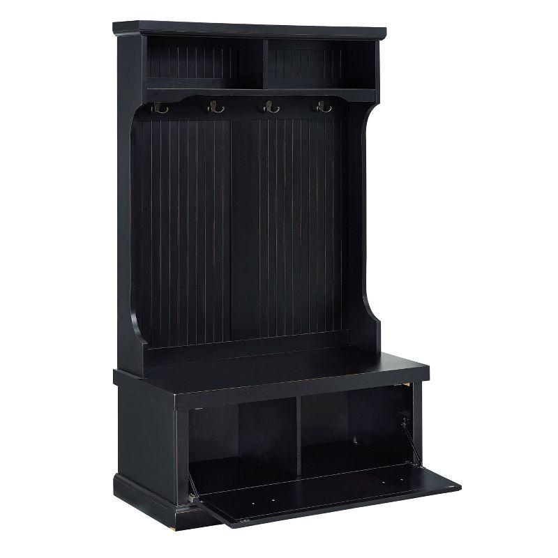 Seaside Hall Tree 40'' Wide with Bench and Shoe Storage