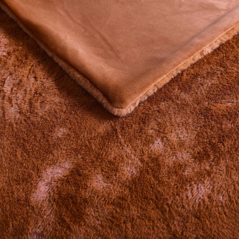 Kenneth Cole Kenneth Cole Faux Fur Solid Throw Blankets
