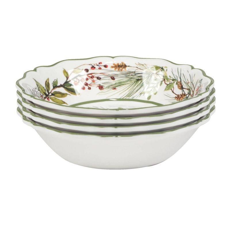 Winters Forest Set of 4 All Purpose Bowl 8.5" x 2" (Set of 4)