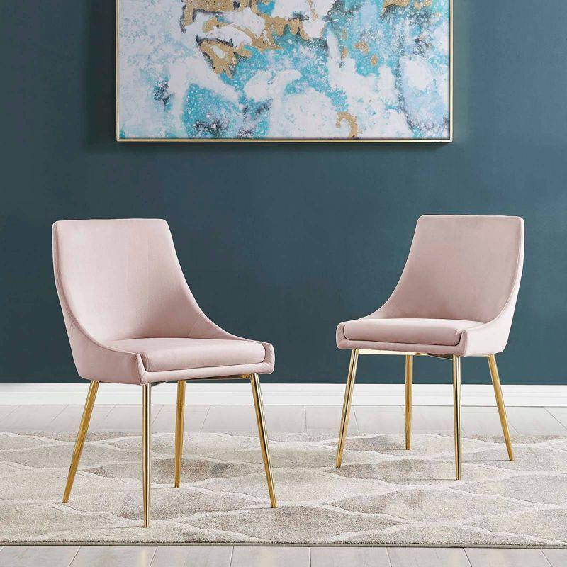 Modway Viscount Performance Velvet Dining Chairs | Wayfair