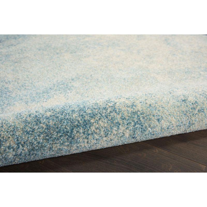 Nourison Passion Colorful Area Rug Navy Light Blue 9' x 12'