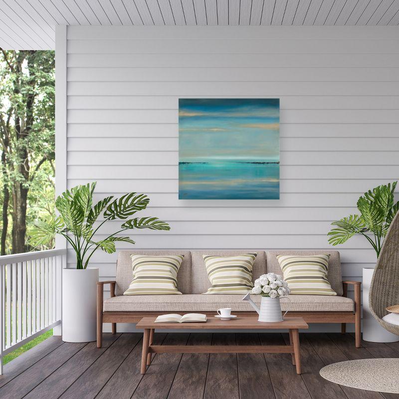 Trademark Fine Art - Rio 'The Line of Time' Outdoor All-Weather Wall Decor - 14x14