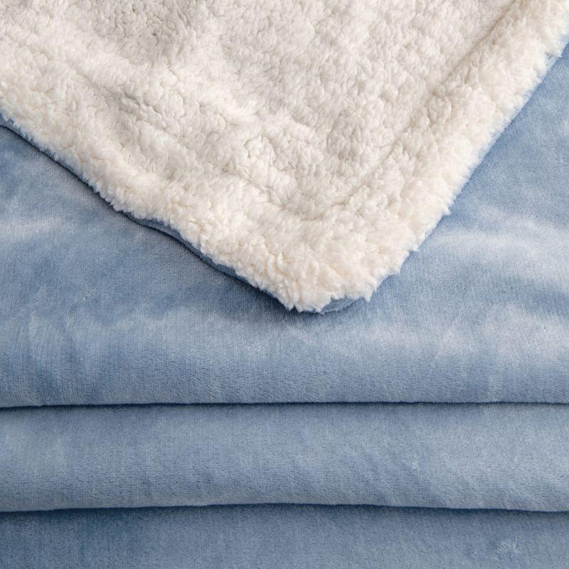 FreshFolds Ultra Soft Plush Sherpa Reversible Blanket