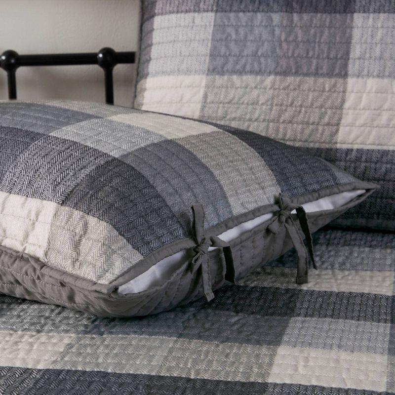 Ridge 3 Piece Reversible Plaid Daybed Cover Set