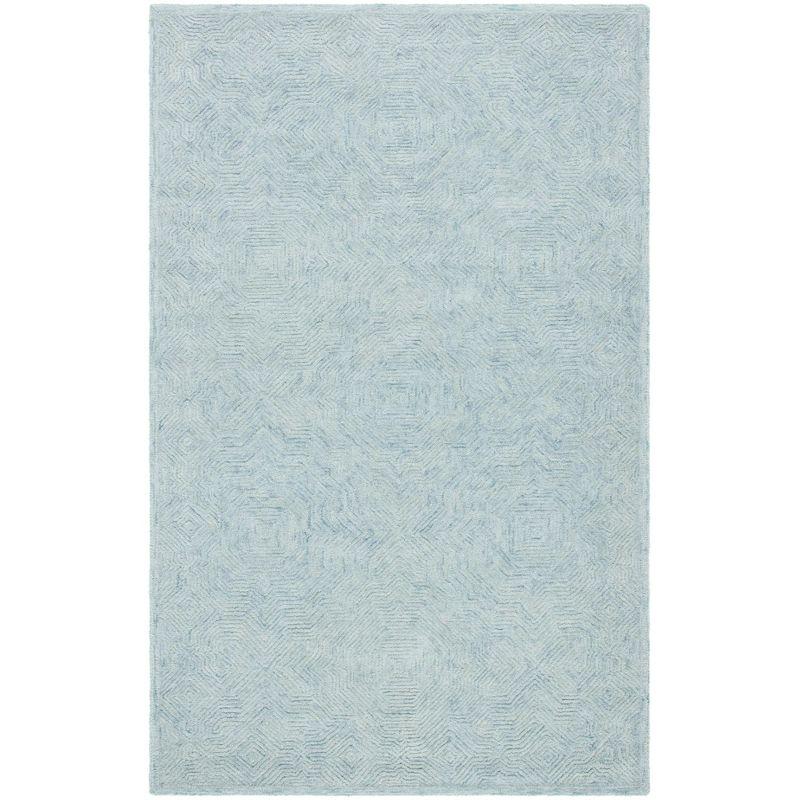 Ikat IKT506 Hand Tufted Area Rug - Aqua - 5'x8' - Safavieh