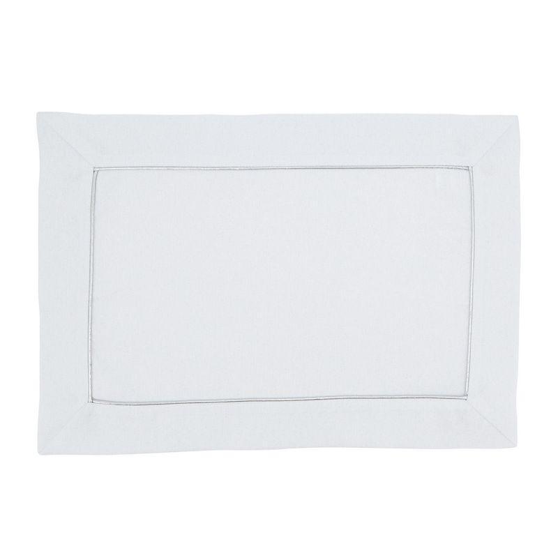 Saro Bourget Collection Shimmering Placemat with Piping Detail (Set of 4) (Set of 4)