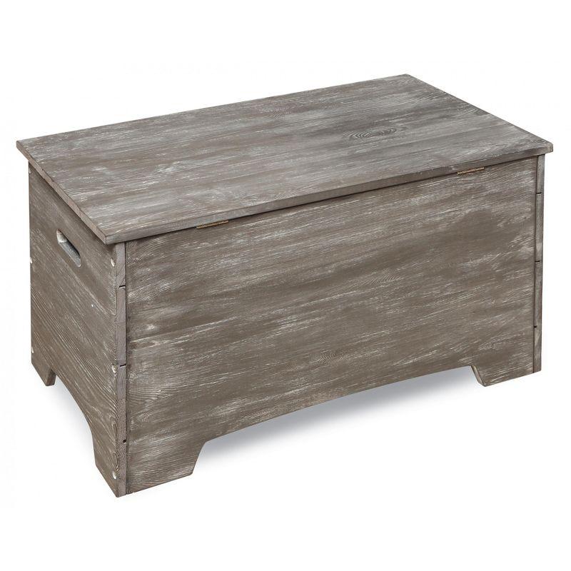 Badger Basket Solid Wood Rustic Toy Box - Gray