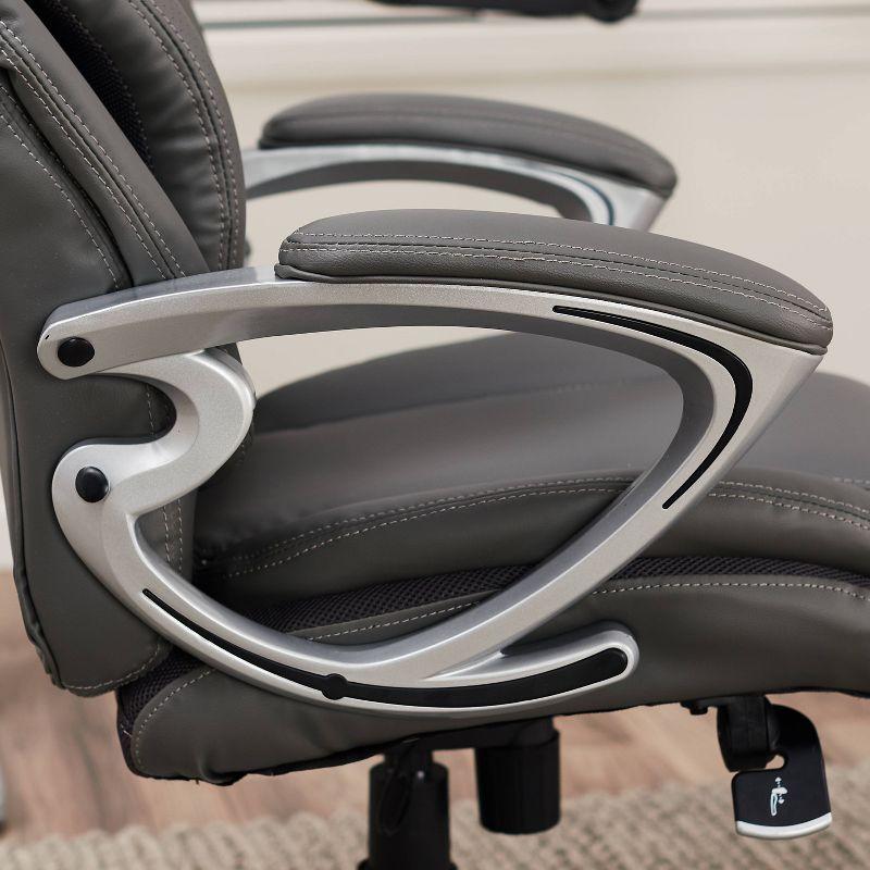 Serta Bryce Executive Office Chair with Patented AIR Lumbar Technology and Layered Body Pillows