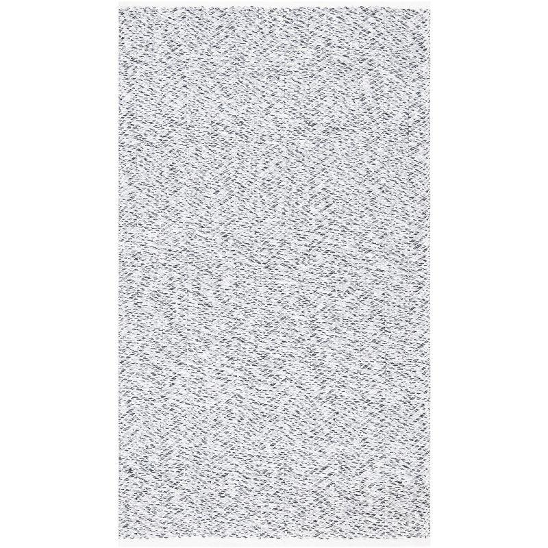 Gray Hand-Tufted Cotton Synthetic Rectangular Rug 3' x 5'