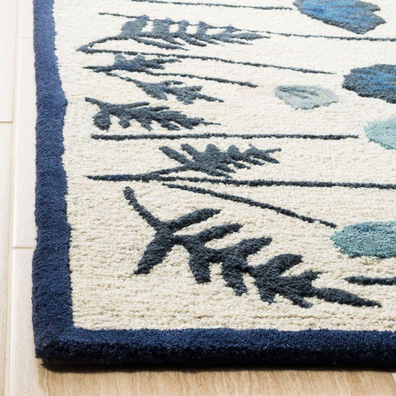 Martha Stewart Poppy Glossary - MSR3627 - Indoor Hand Tufted Area Rugs - Azurite Blue - 4'x6'