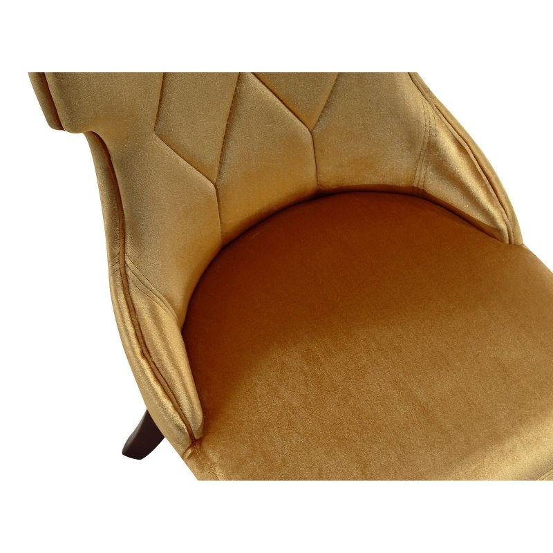 Set of 2 Reine Velvet Dining Chairs - Manhattan Comfort