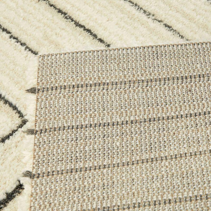 Carmody Cream Geometric Synthetic Area Rug 8' x 10'