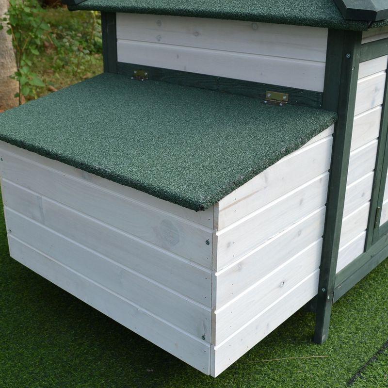 Ophelia & Co. Pawhut 77" Wooden Chicken Coop With Nesting Box, Cute Outdoor Hen House With Removable Tray, Ramp Run, For Garden Backyard, Natural