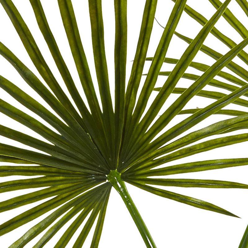 Tropical Fan Palm 49" Artificial Arrangement in Clear Glass Vase