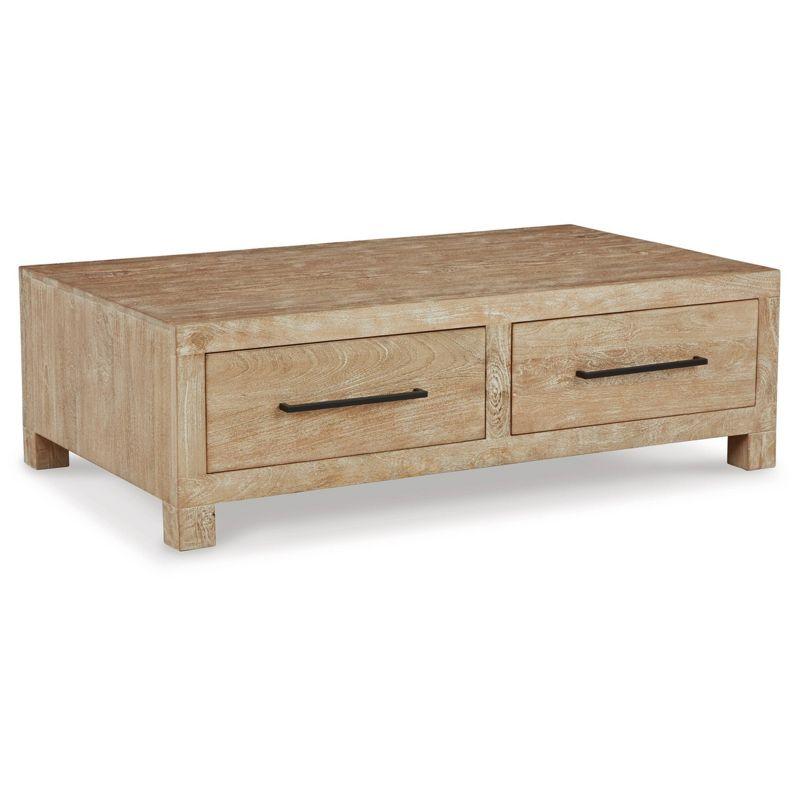 Belenburg Solid Wood 4 Legs Coffee Table with Storage