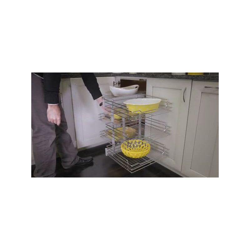Rev-A-Shelf Rev-A-Shelf Blind Corner Kitchen Cabinet Organizer w/ Soft Close