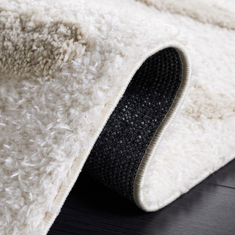 Hi-Lo Shag HLS202 Power Loomed Area Rug - Beige - 4'x6' - Safavieh.