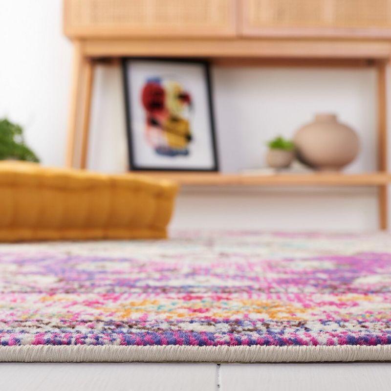 Monaco MNC243 Power Loomed Indoor Accent Rug - Violet/Light Blue - 3'x5' - Safavieh
