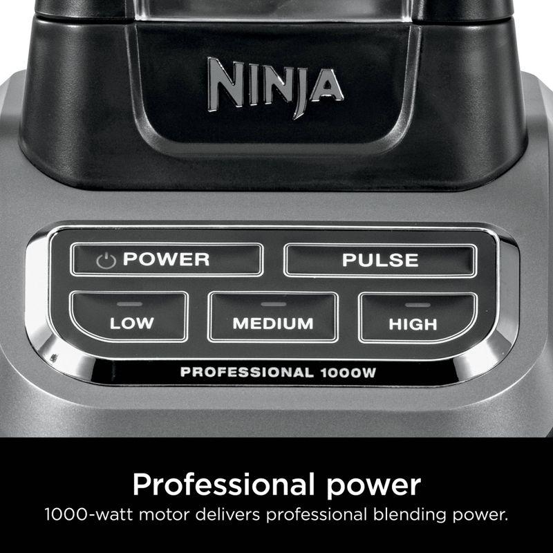 Ninja Professional Blender 1000W BL610: 72 oz. Smoothie & Ice Crusher, 6-Blade Tech, 3 Speeds, Dishwasher-Safe Parts