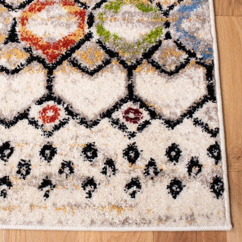 Amsterdam AMS108 Power Loomed Indoor Area Rug - Ivory/Multi - 5'1"x5'1" - Safavieh