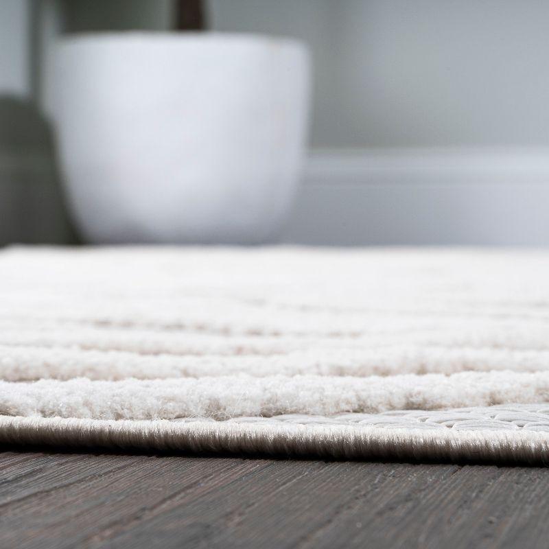5' x 5' Balansat Moroccan Diamond Indoor/Outdoor Area Rug, Ivory - JONATHAN Y