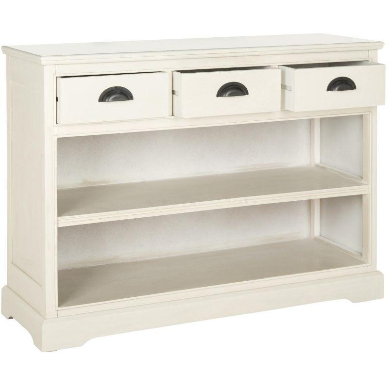 Prudence Book Shelf - AMH5727 - Vintage White - Safavieh Couture