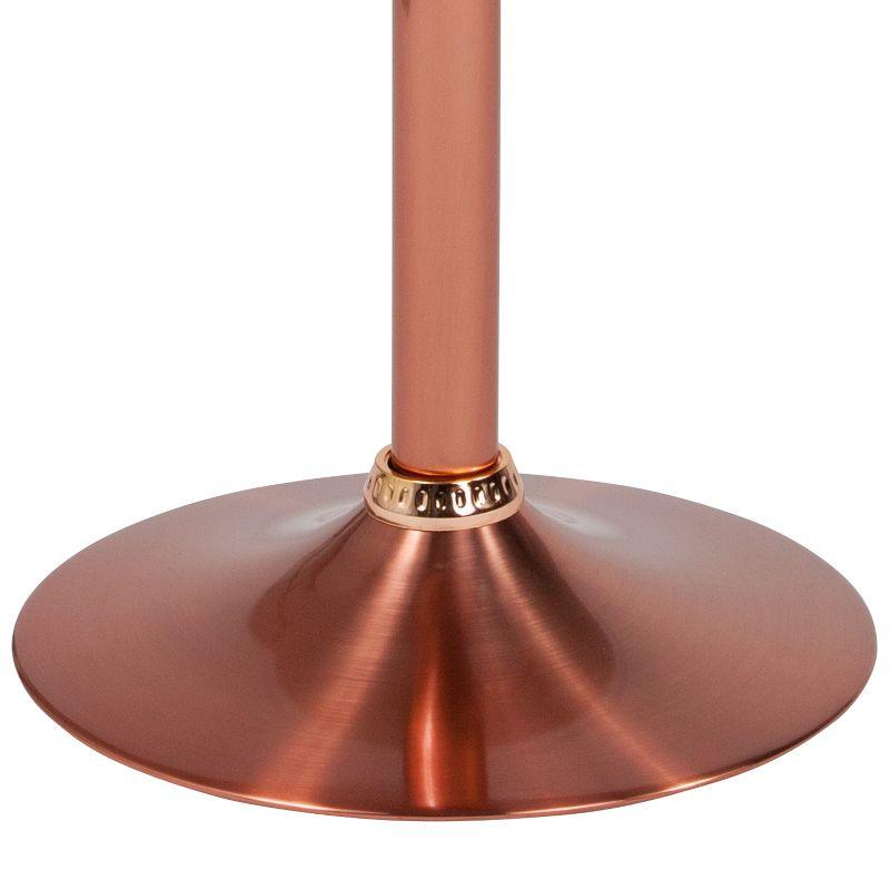 Flash Furniture Madrid Series Adjustable Height Retro Barstool in Rose Gold Finish