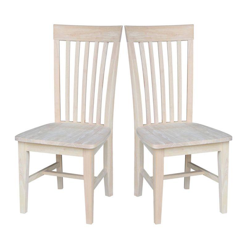 Set of 2 Tall Mission Chairs - International Concepts