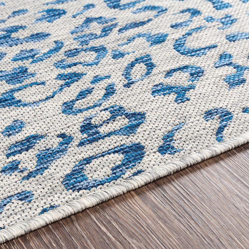 Livabliss Eagean 2'x2'11" Rectangle Woven Indoor and Outdoor Area Rugs Navy