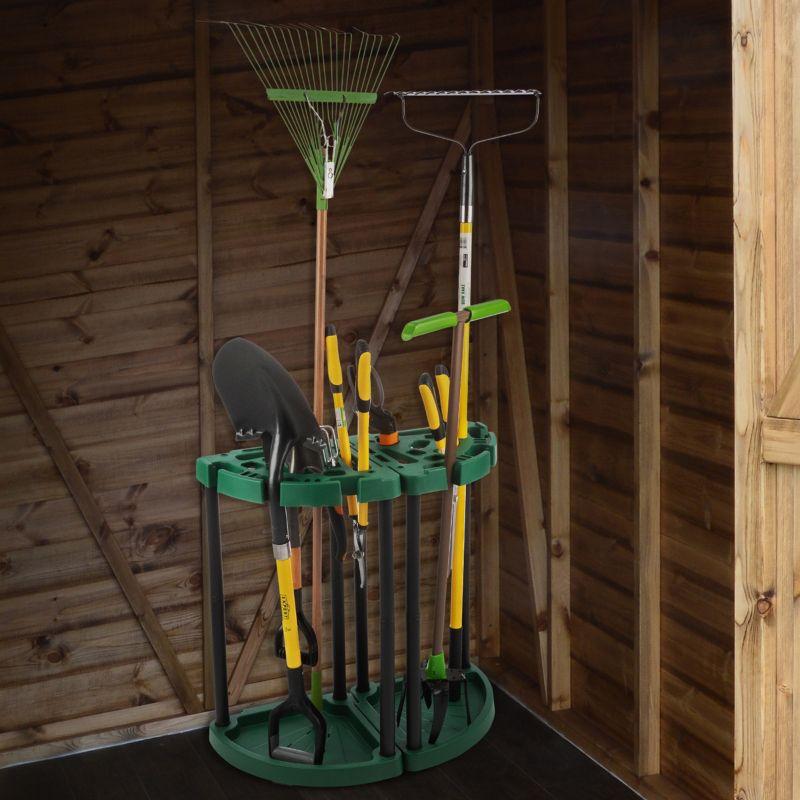 Garage Yard Tool Corner Organizer 2-Pack