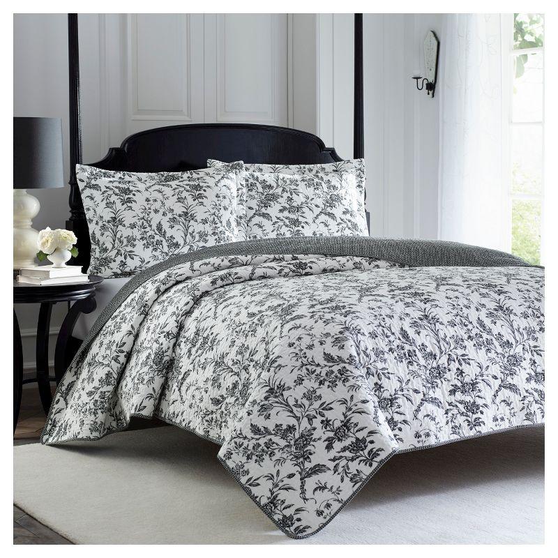 Laura Ashley Amberley Reversible Cotton Quilt Set